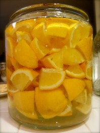 Limoncello in the making